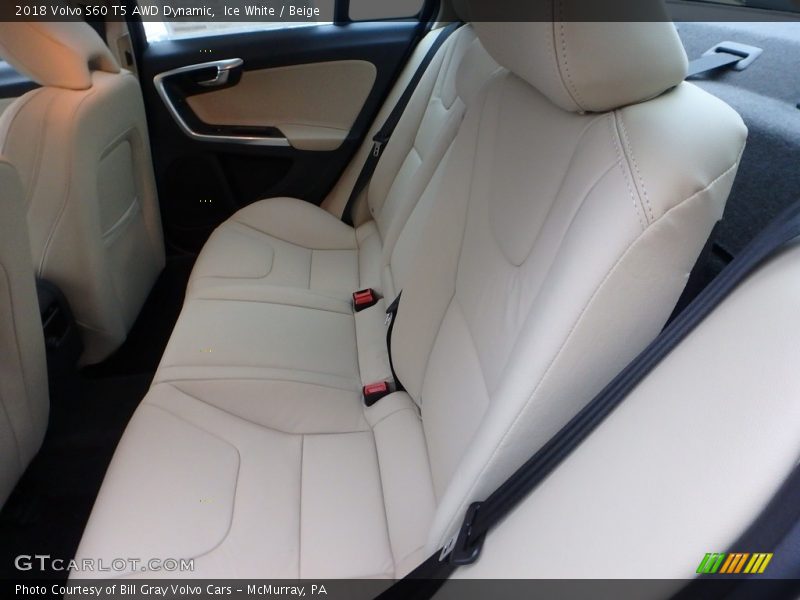 Ice White / Beige 2018 Volvo S60 T5 AWD Dynamic
