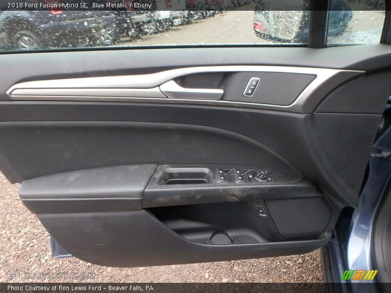 Blue Metallic / Ebony 2018 Ford Fusion Hybrid SE