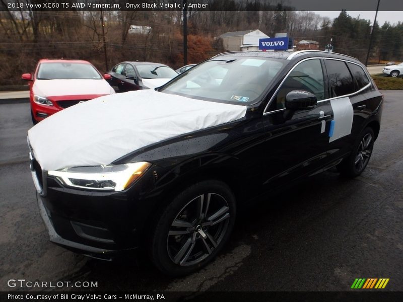 Onyx Black Metallic / Amber 2018 Volvo XC60 T5 AWD Momentum