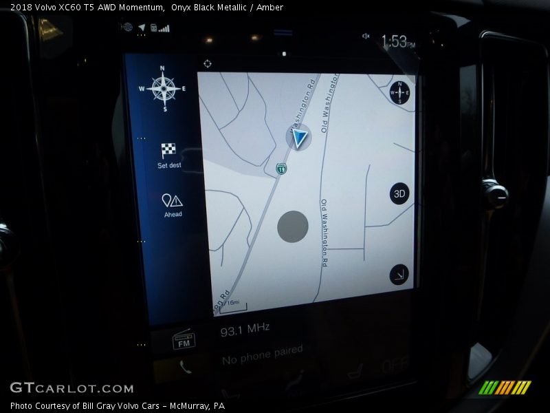 Onyx Black Metallic / Amber 2018 Volvo XC60 T5 AWD Momentum