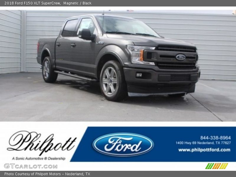 Magnetic / Black 2018 Ford F150 XLT SuperCrew