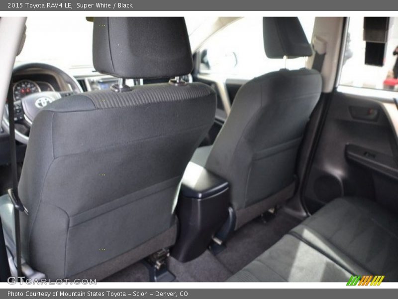 Super White / Black 2015 Toyota RAV4 LE