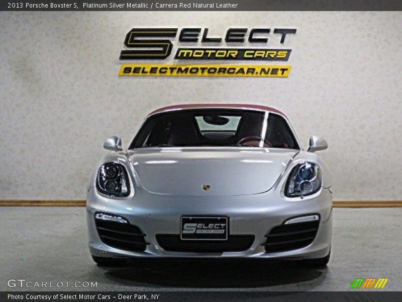 Platinum Silver Metallic / Carrera Red Natural Leather 2013 Porsche Boxster S