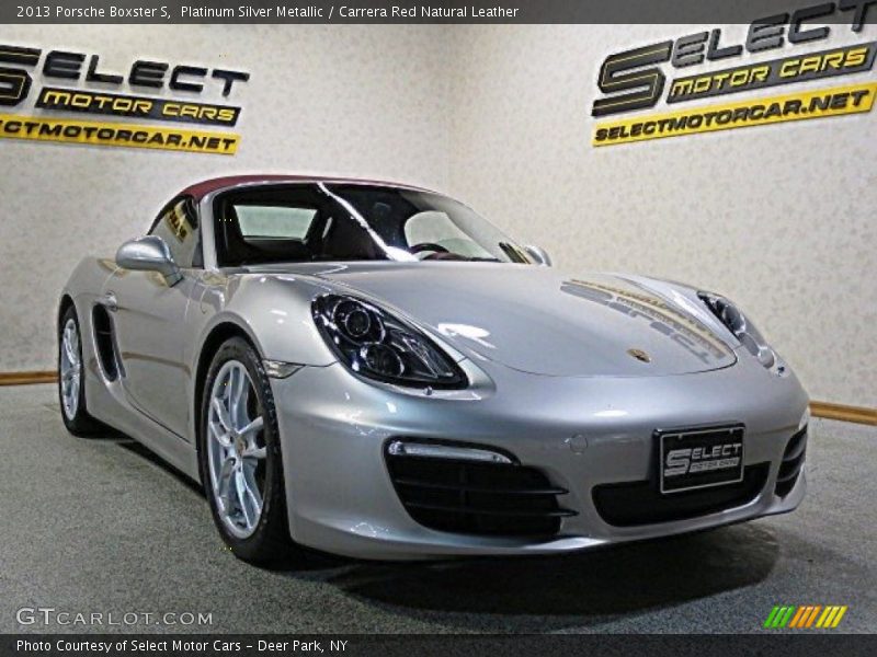 Platinum Silver Metallic / Carrera Red Natural Leather 2013 Porsche Boxster S