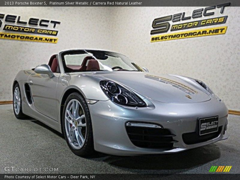 Platinum Silver Metallic / Carrera Red Natural Leather 2013 Porsche Boxster S