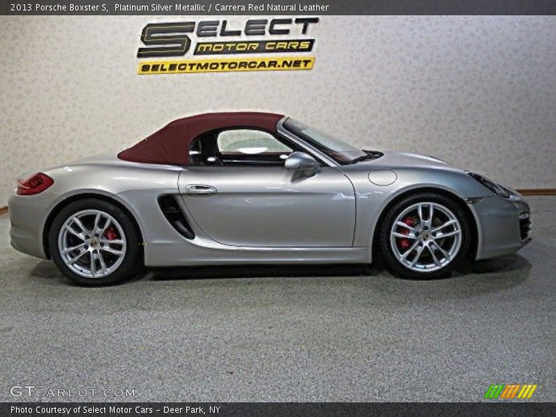 Platinum Silver Metallic / Carrera Red Natural Leather 2013 Porsche Boxster S