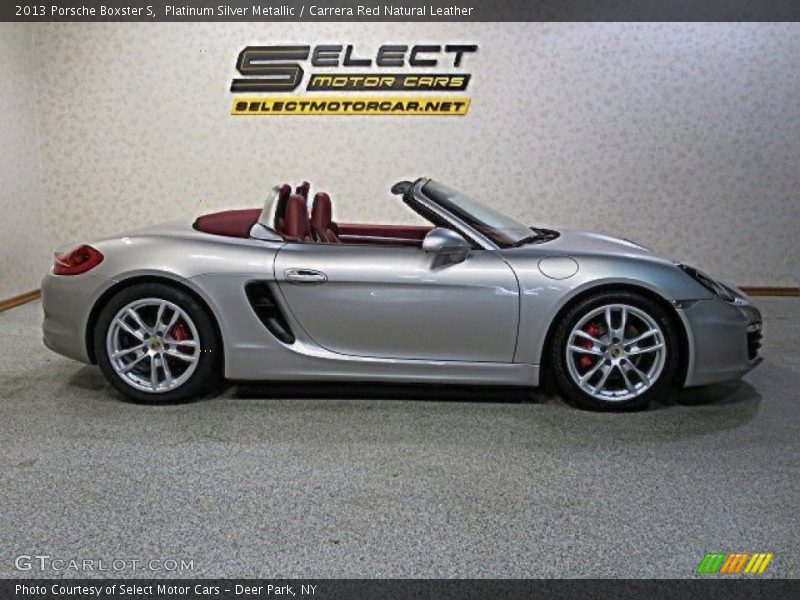 Platinum Silver Metallic / Carrera Red Natural Leather 2013 Porsche Boxster S