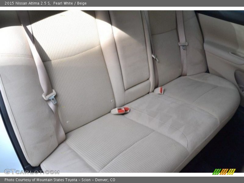 Pearl White / Beige 2015 Nissan Altima 2.5 S