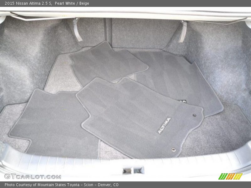 Pearl White / Beige 2015 Nissan Altima 2.5 S