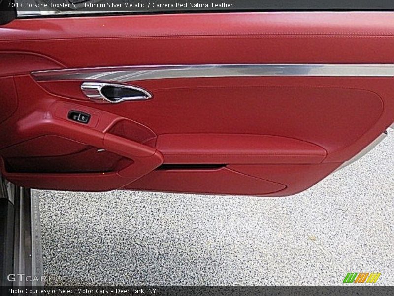 Platinum Silver Metallic / Carrera Red Natural Leather 2013 Porsche Boxster S