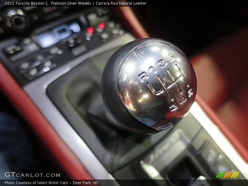 Platinum Silver Metallic / Carrera Red Natural Leather 2013 Porsche Boxster S