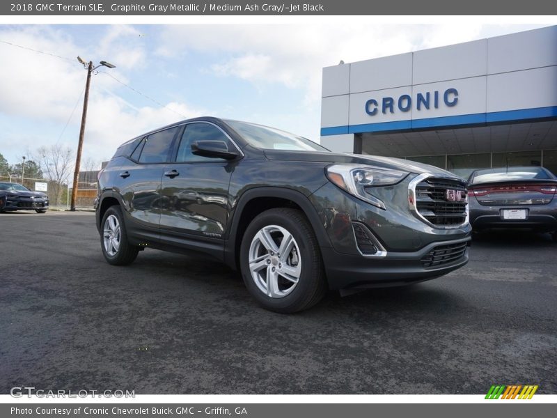Graphite Gray Metallic / Medium Ash Gray/­Jet Black 2018 GMC Terrain SLE