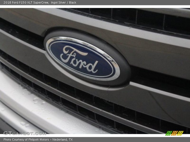 Ingot Silver / Black 2018 Ford F150 XLT SuperCrew