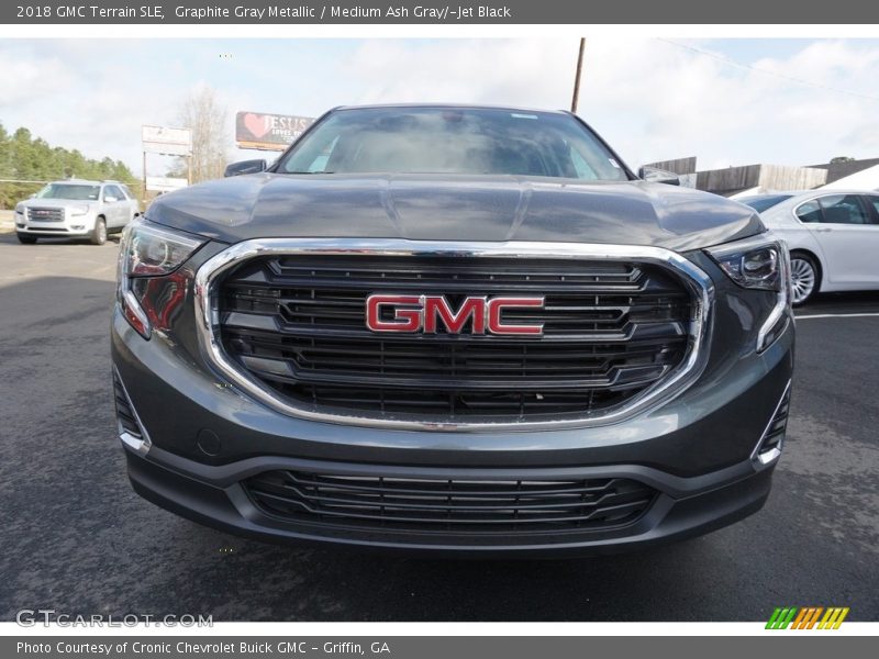 Graphite Gray Metallic / Medium Ash Gray/­Jet Black 2018 GMC Terrain SLE