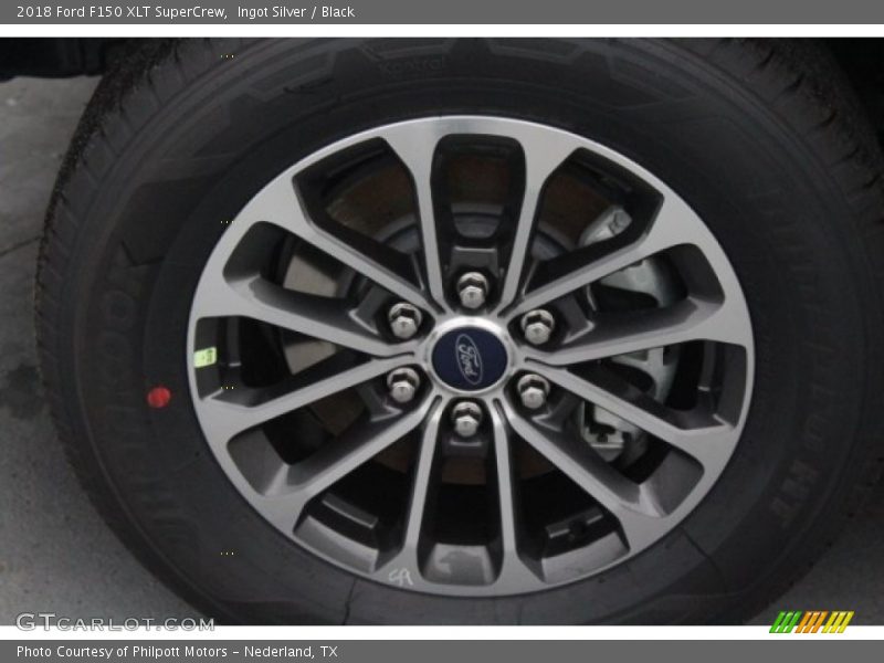 Ingot Silver / Black 2018 Ford F150 XLT SuperCrew