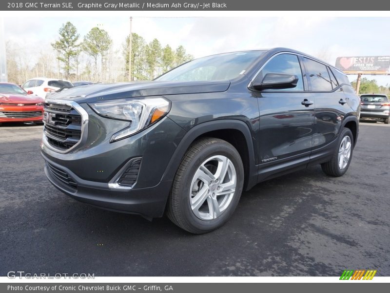 Graphite Gray Metallic / Medium Ash Gray/­Jet Black 2018 GMC Terrain SLE
