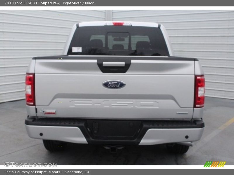 Ingot Silver / Black 2018 Ford F150 XLT SuperCrew