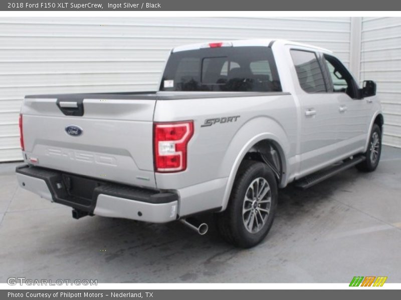Ingot Silver / Black 2018 Ford F150 XLT SuperCrew
