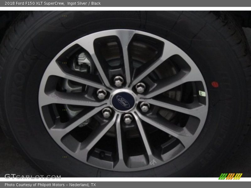 Ingot Silver / Black 2018 Ford F150 XLT SuperCrew