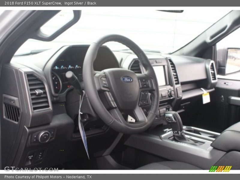 Ingot Silver / Black 2018 Ford F150 XLT SuperCrew