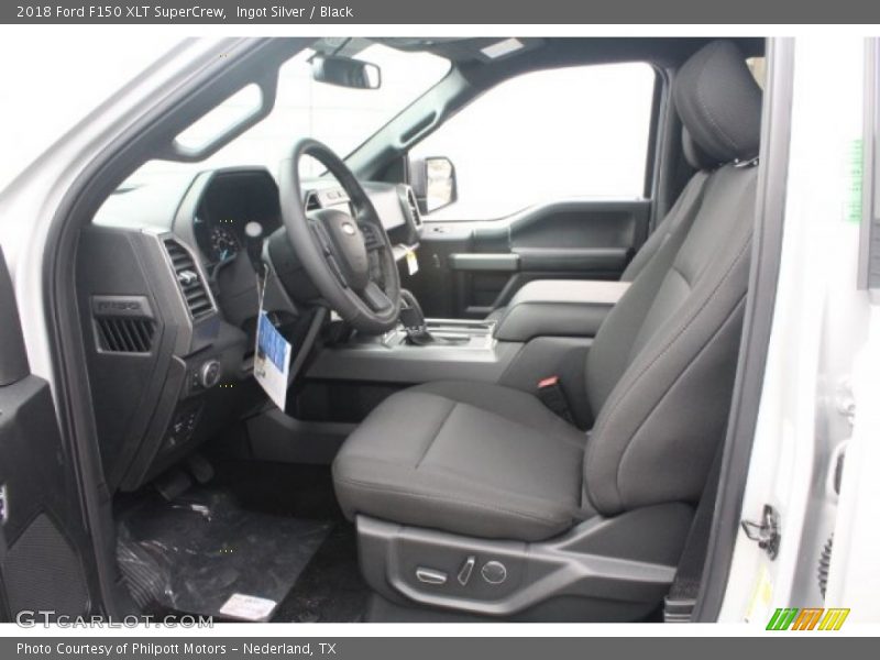 Ingot Silver / Black 2018 Ford F150 XLT SuperCrew