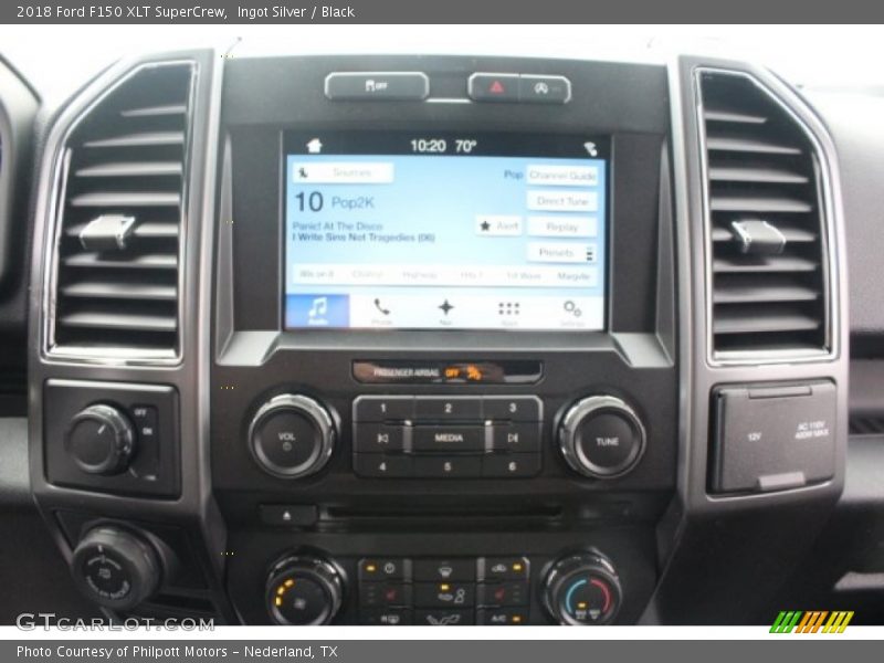 Ingot Silver / Black 2018 Ford F150 XLT SuperCrew