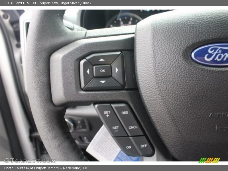 Ingot Silver / Black 2018 Ford F150 XLT SuperCrew