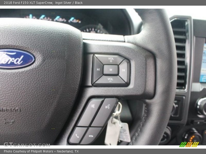 Ingot Silver / Black 2018 Ford F150 XLT SuperCrew
