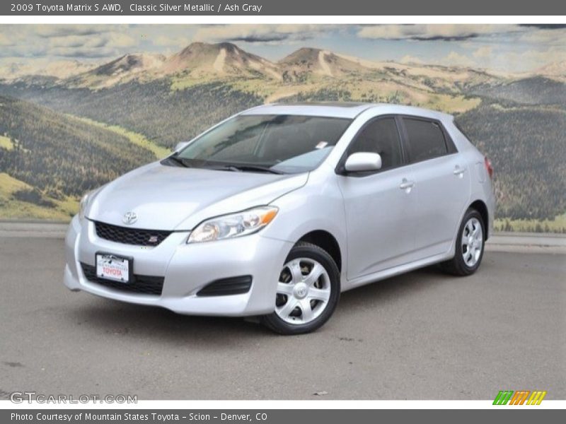 Classic Silver Metallic / Ash Gray 2009 Toyota Matrix S AWD