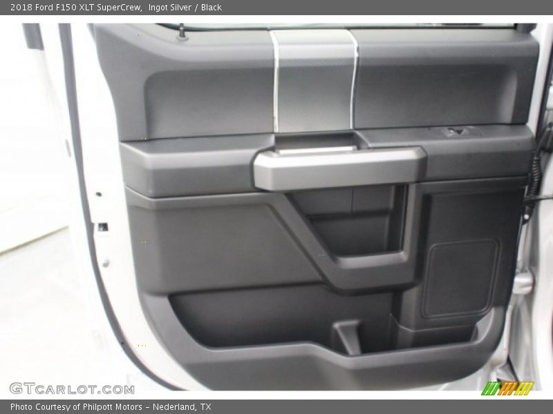 Ingot Silver / Black 2018 Ford F150 XLT SuperCrew