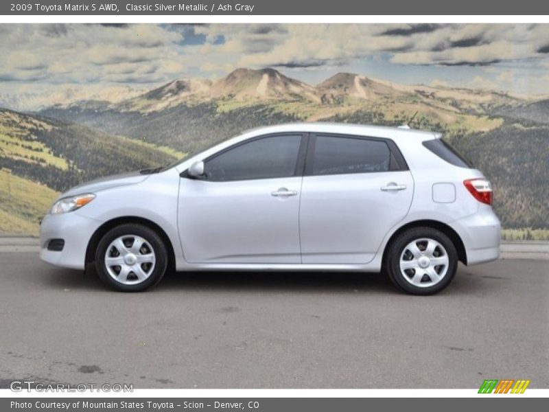 Classic Silver Metallic / Ash Gray 2009 Toyota Matrix S AWD