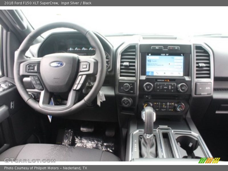 Ingot Silver / Black 2018 Ford F150 XLT SuperCrew