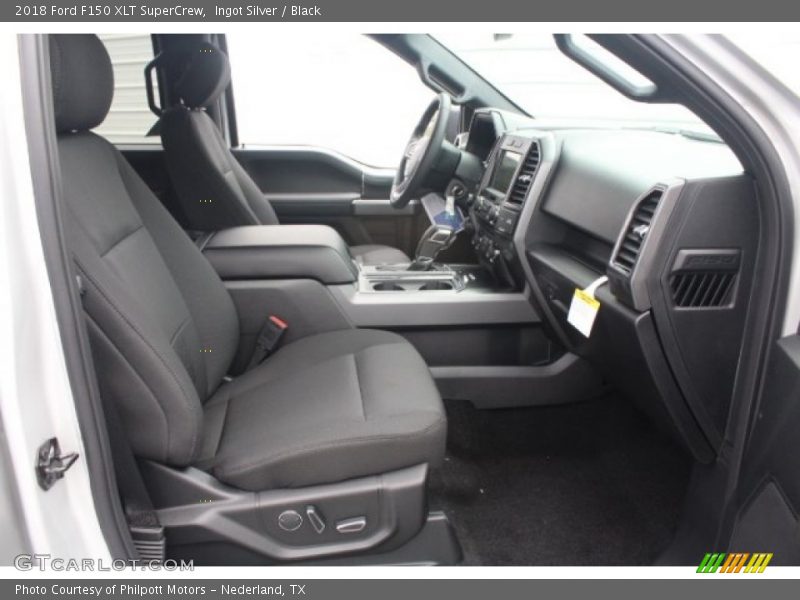 Ingot Silver / Black 2018 Ford F150 XLT SuperCrew
