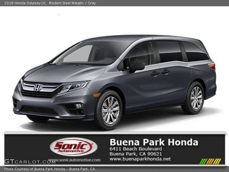 Modern Steel Metallic / Gray 2018 Honda Odyssey LX
