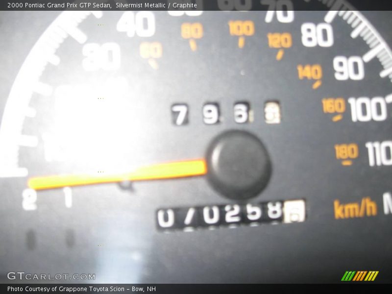 Silvermist Metallic / Graphite 2000 Pontiac Grand Prix GTP Sedan