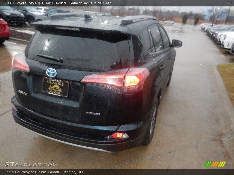 Galactic Aqua Mica / Ash 2018 Toyota RAV4 XLE AWD Hybrid