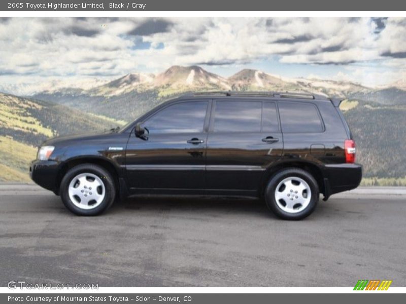 Black / Gray 2005 Toyota Highlander Limited