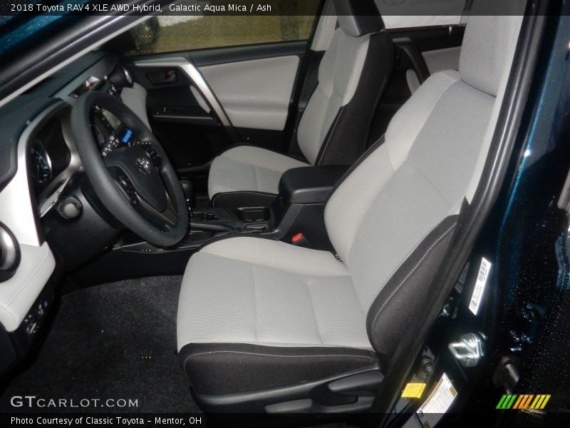 Galactic Aqua Mica / Ash 2018 Toyota RAV4 XLE AWD Hybrid