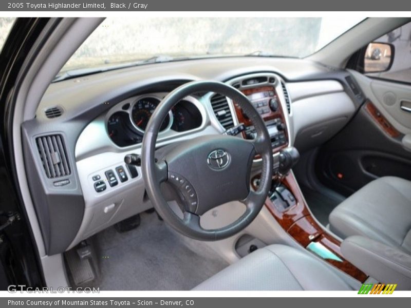 Black / Gray 2005 Toyota Highlander Limited