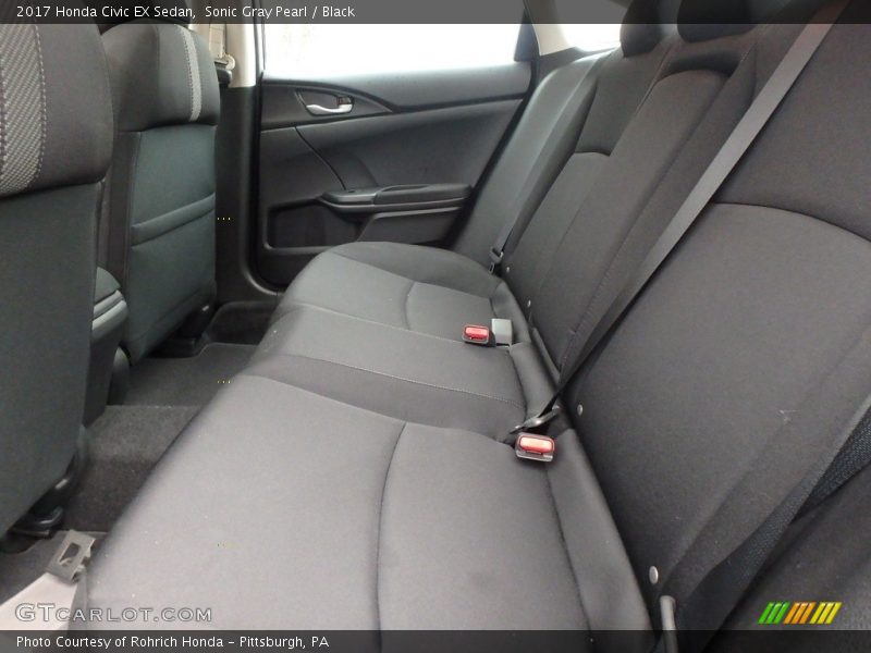 Sonic Gray Pearl / Black 2017 Honda Civic EX Sedan