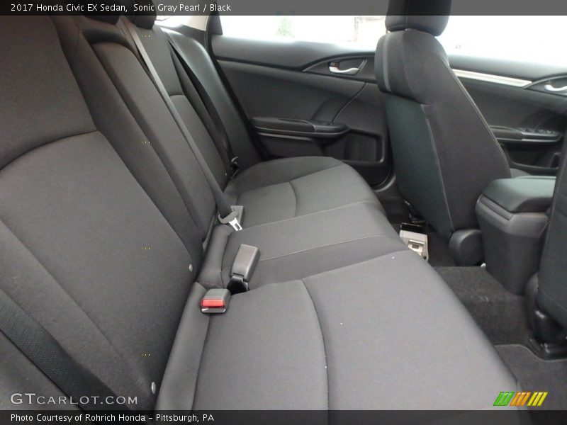 Sonic Gray Pearl / Black 2017 Honda Civic EX Sedan
