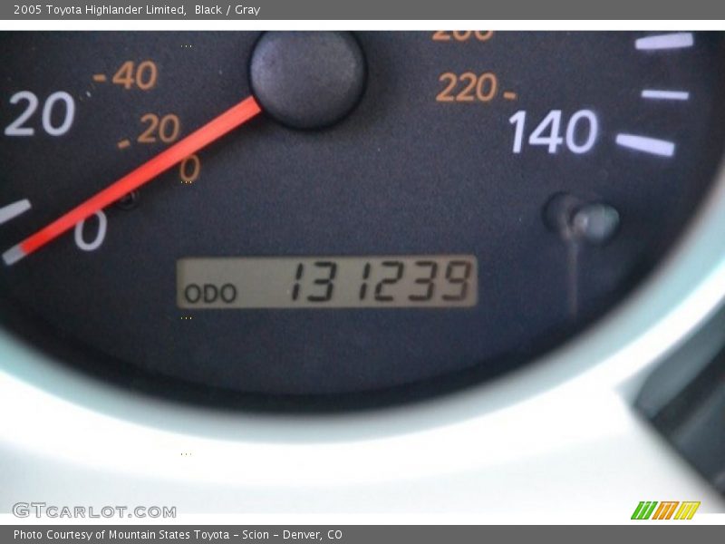 Black / Gray 2005 Toyota Highlander Limited
