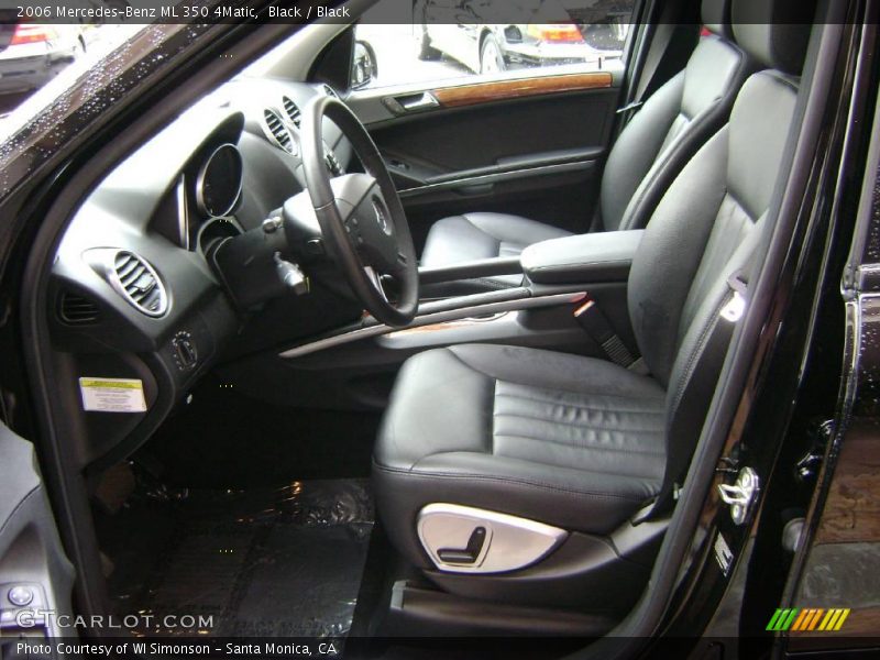 Black / Black 2006 Mercedes-Benz ML 350 4Matic