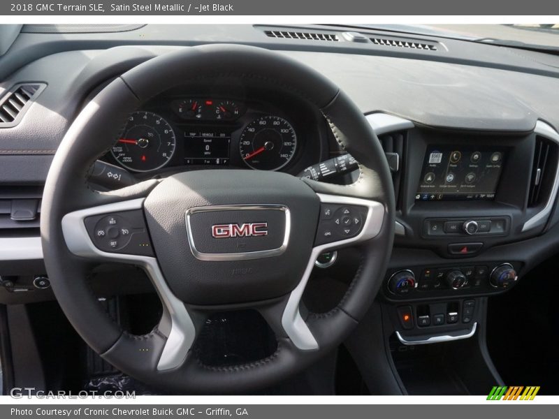 Satin Steel Metallic / ­Jet Black 2018 GMC Terrain SLE