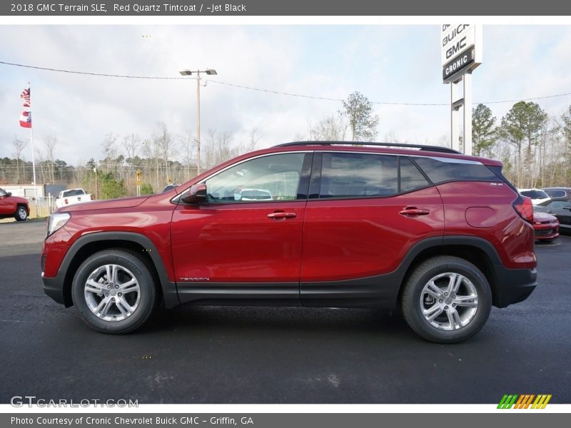 Red Quartz Tintcoat / ­Jet Black 2018 GMC Terrain SLE
