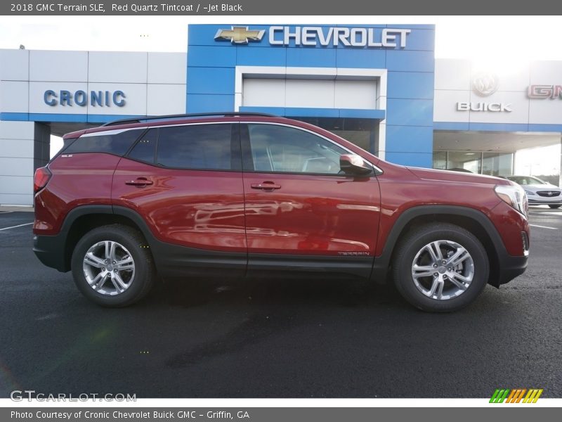 Red Quartz Tintcoat / ­Jet Black 2018 GMC Terrain SLE
