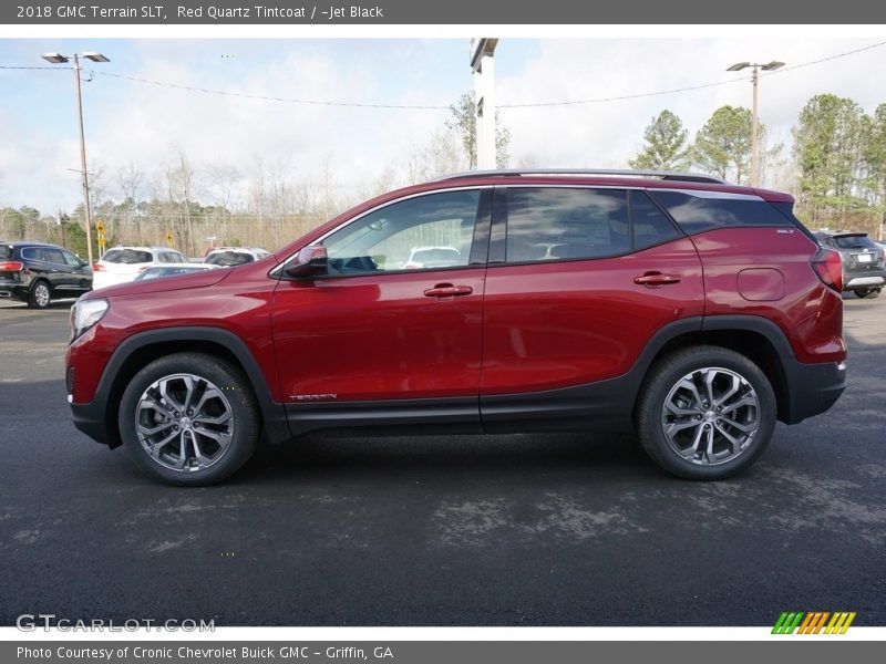 Red Quartz Tintcoat / ­Jet Black 2018 GMC Terrain SLT
