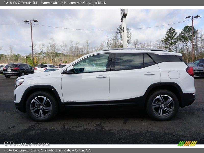 Summit White / Medium Ash Gray/­Jet Black 2018 GMC Terrain SLT