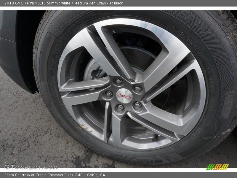Summit White / Medium Ash Gray/­Jet Black 2018 GMC Terrain SLT