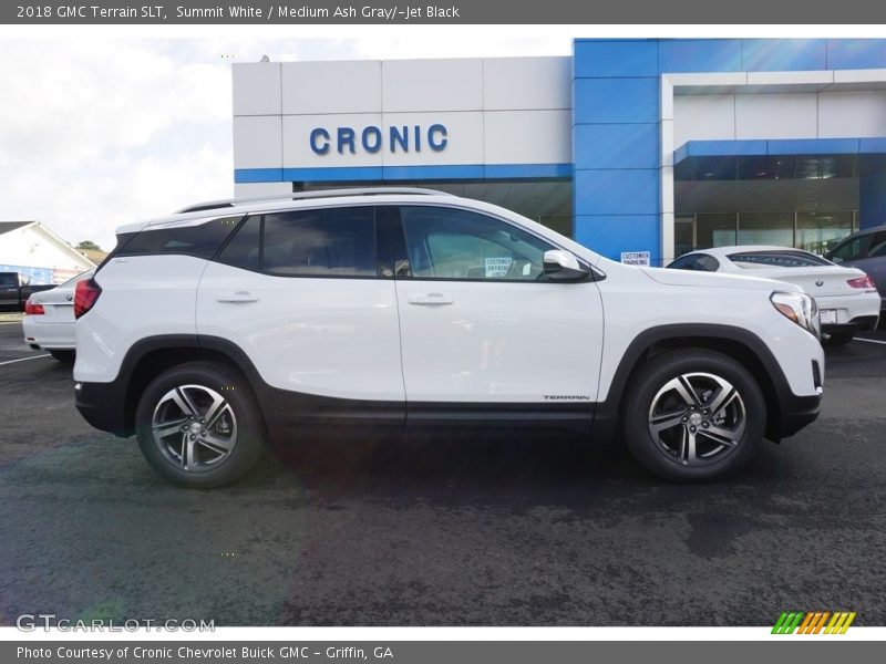 Summit White / Medium Ash Gray/­Jet Black 2018 GMC Terrain SLT